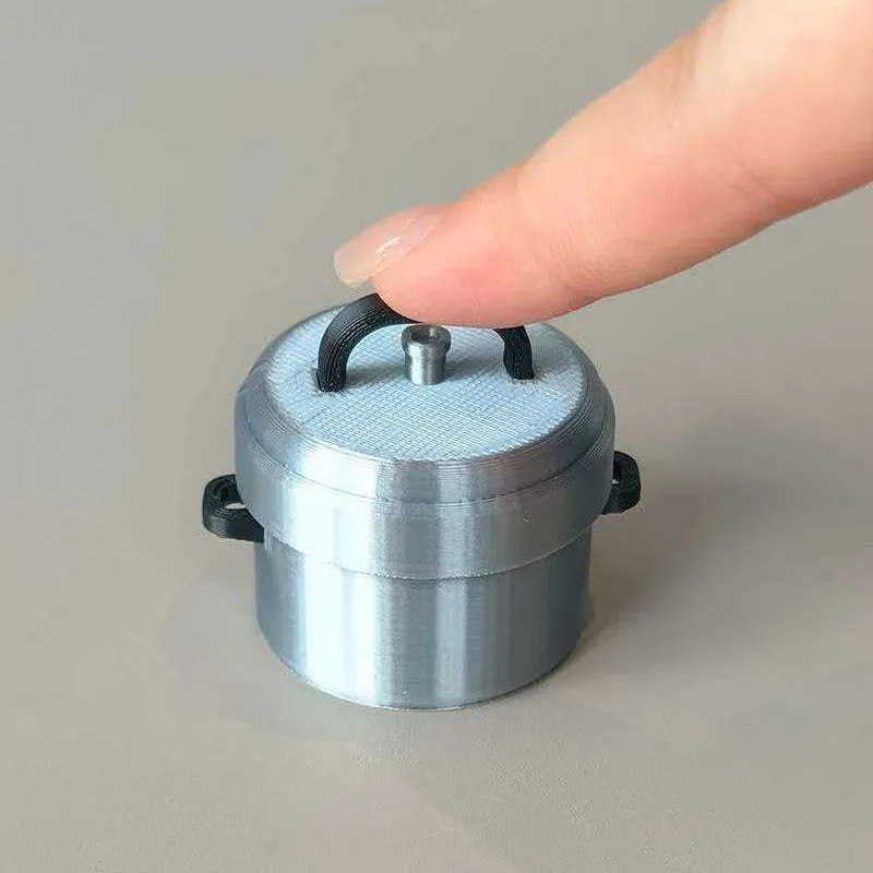 Pressure Cooker 3D Print Decompression Button Finger Clicker Stress Relief ADHD Autism Anxiety Fidget Toys Adults Office Fun