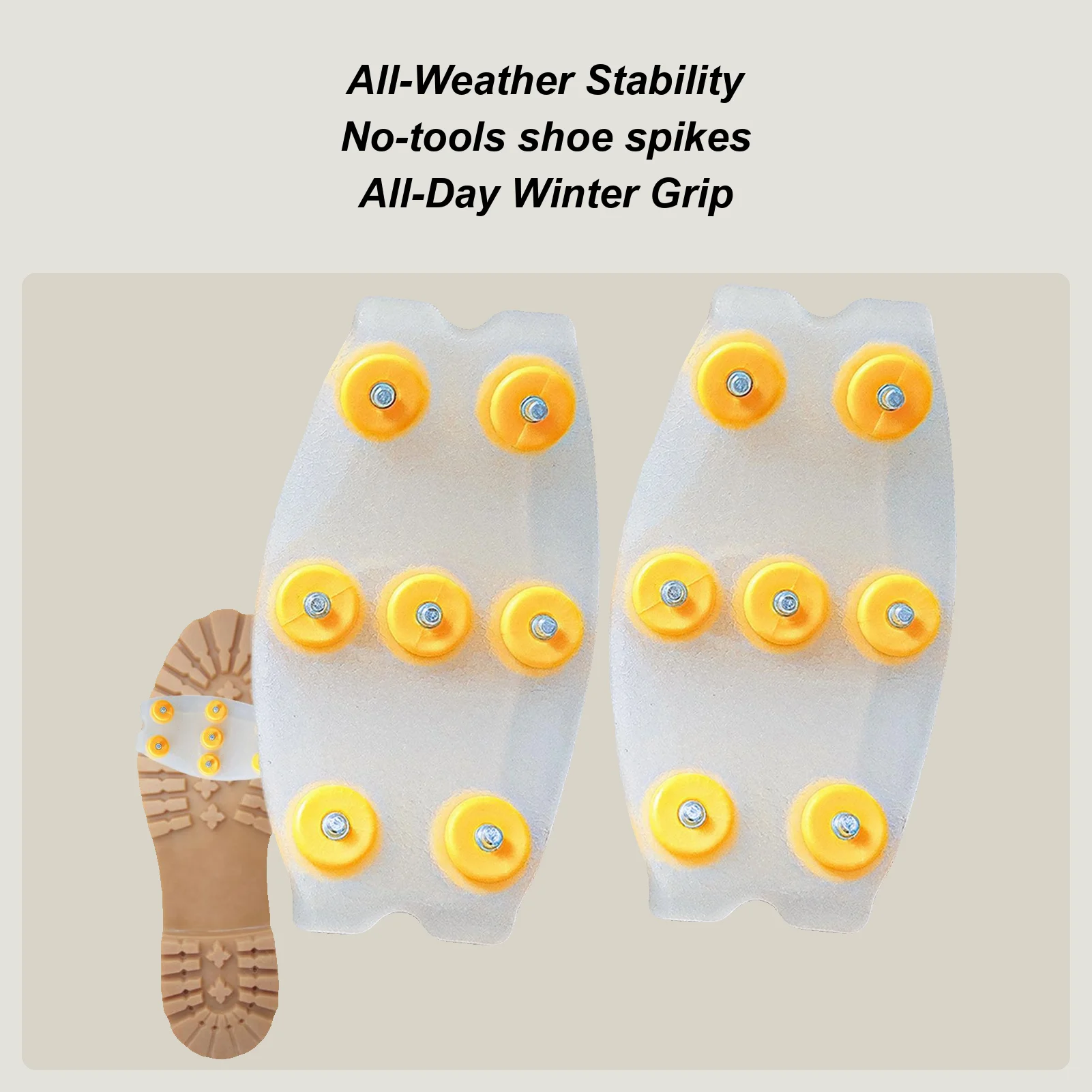 

Универсальные противоскользящие шипы на 7 зубцов для обуви и ботинок, ледовые накладки для походов, прогулок, зимнего активного отдыха и альпинизма