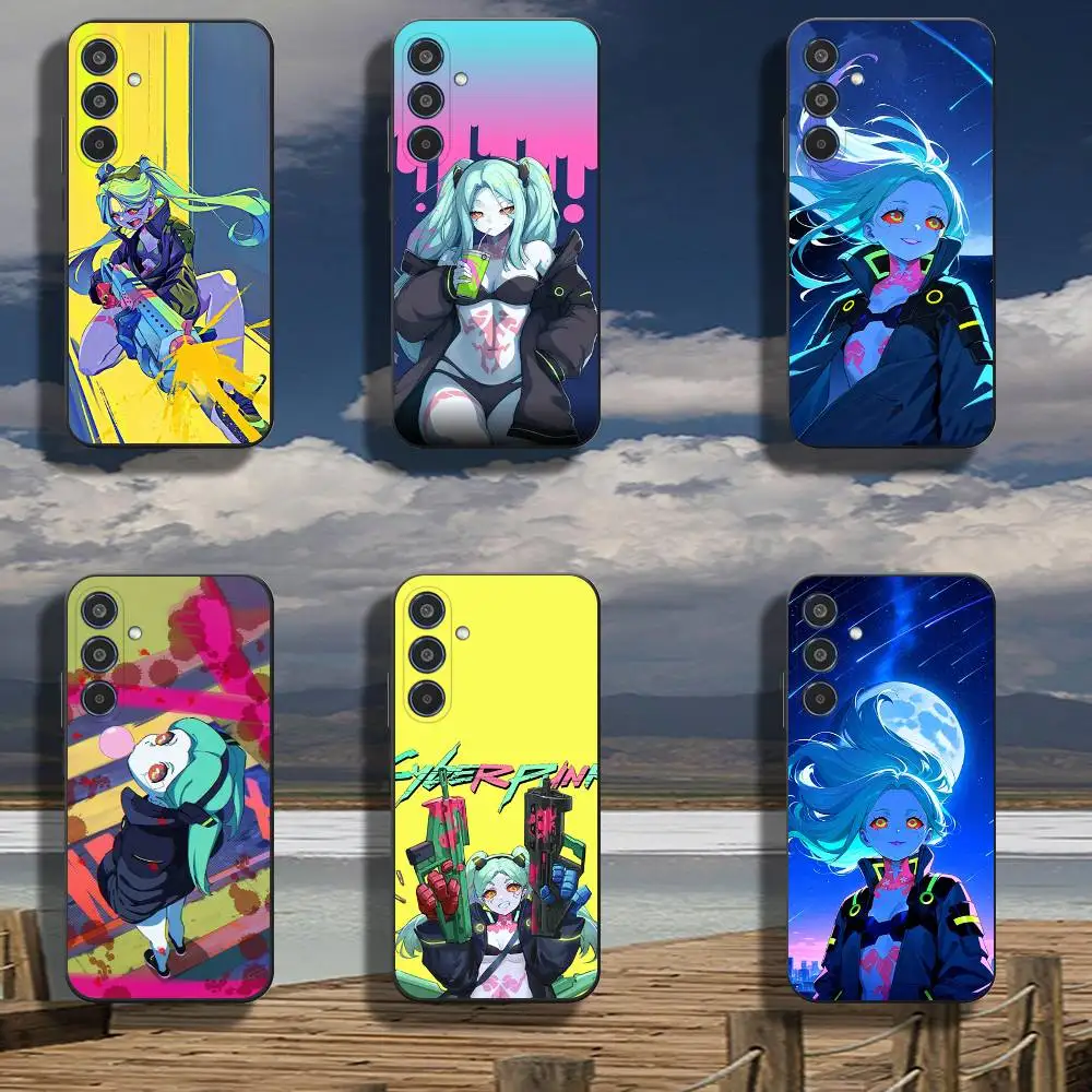 Rebecca C-CyberpunkS Girl Silicone Phone Case For Samsung Galaxy A53 A73 Cover TPU Protective Soft Cat Para Funda