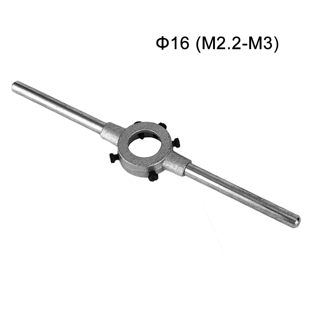 1pc Circolare Die Maniglia Rotonda Die Chiave Telaio M1-M27 12-55mm Per Fustelle Strumenti di Filettatura Pezzo di Metallo Filo Maker