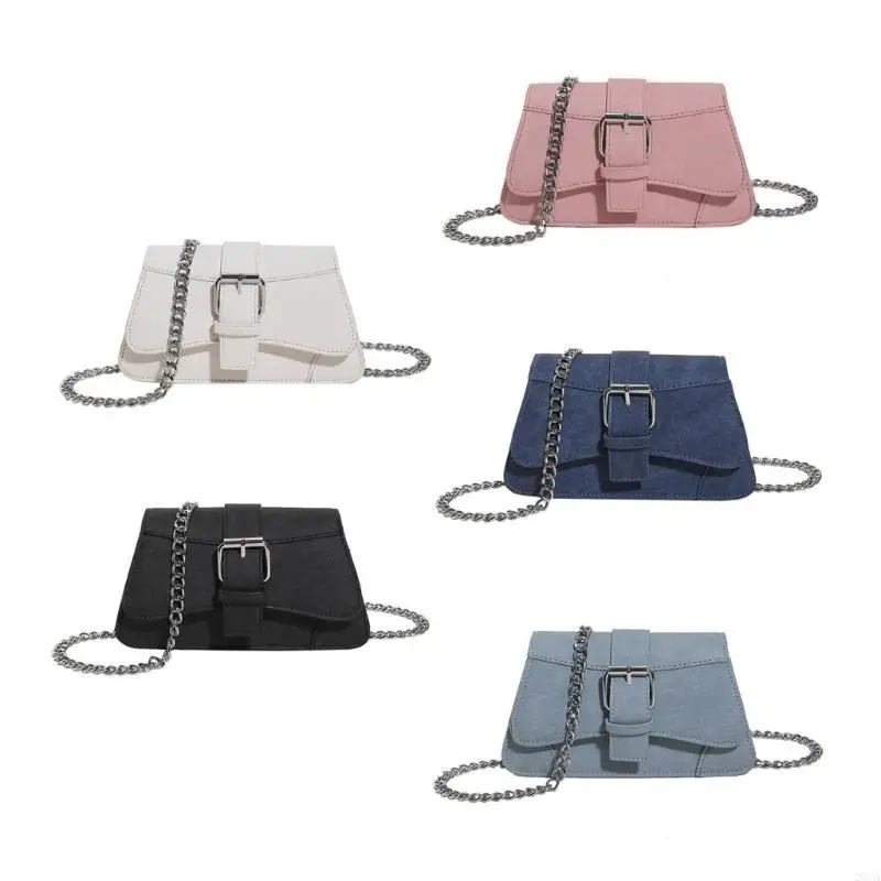 

Crossbody Bag with Chain Strap Compact Lightweight for Fashionable Individuals 20CA