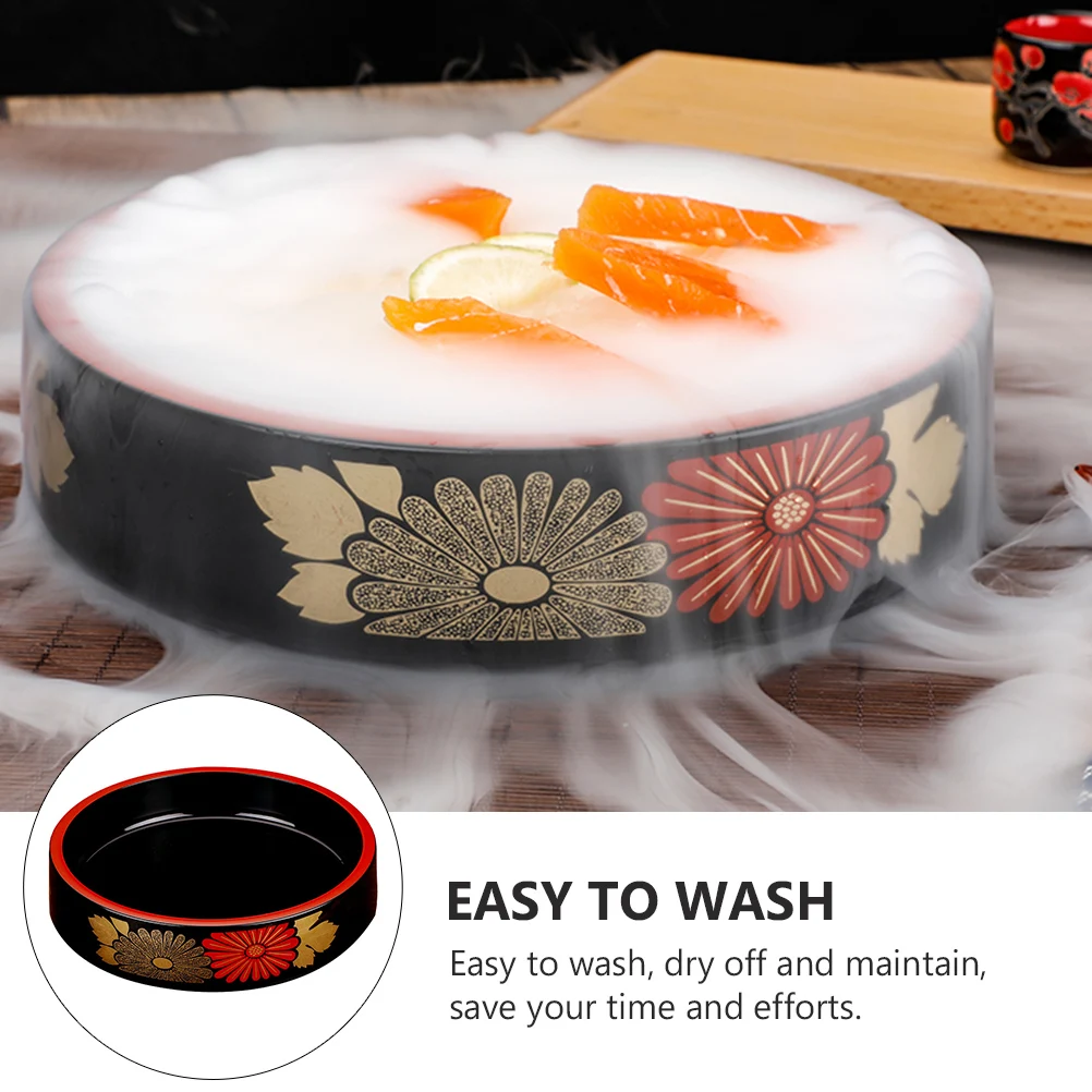 

Sushi Plate Creative Barrel Sashimi Dish Food Serving Seafood Storage Tray Practical Tableware Kitchen Bar Accessories