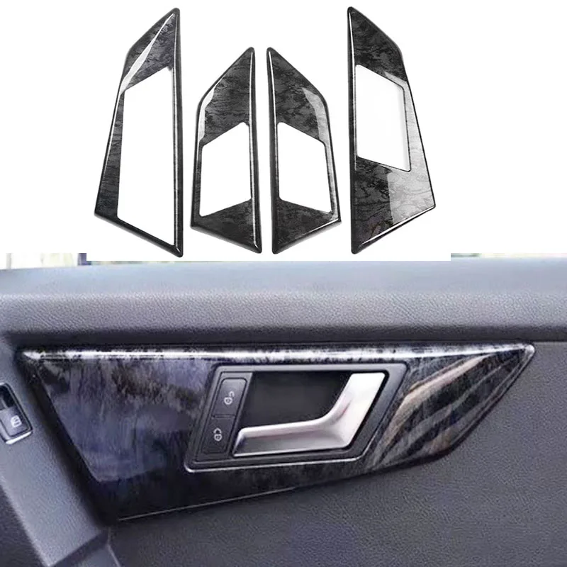 For Mercedes Benz GLK 2013-2015 Black Wooden Color Interior Gear Panel Dashboard Air Vent Cover Car Styling Accessories image 4