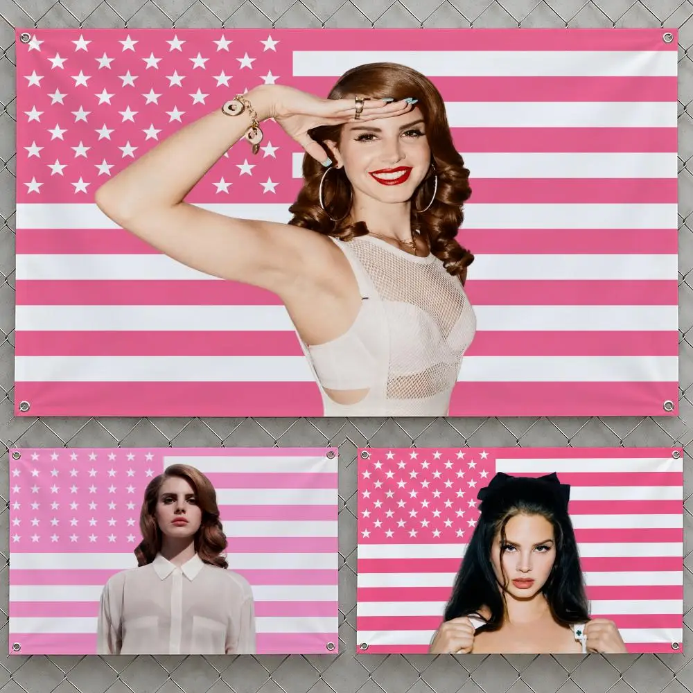 Singer Lana Del Rey Elizabeth Grant Flags Wall Hanging Flag Banners For Birthday Parties Outdoor Bedroom Dorm Room Decor