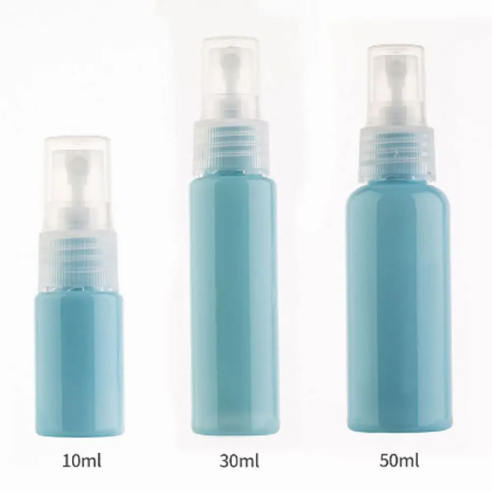 10 مل 30 مل 50 مل زجاجات رذاذ بلاستك قوارير عطر فارغة حاوية تعبئة مستحضرات التجميل القابلة لإعادة الملء