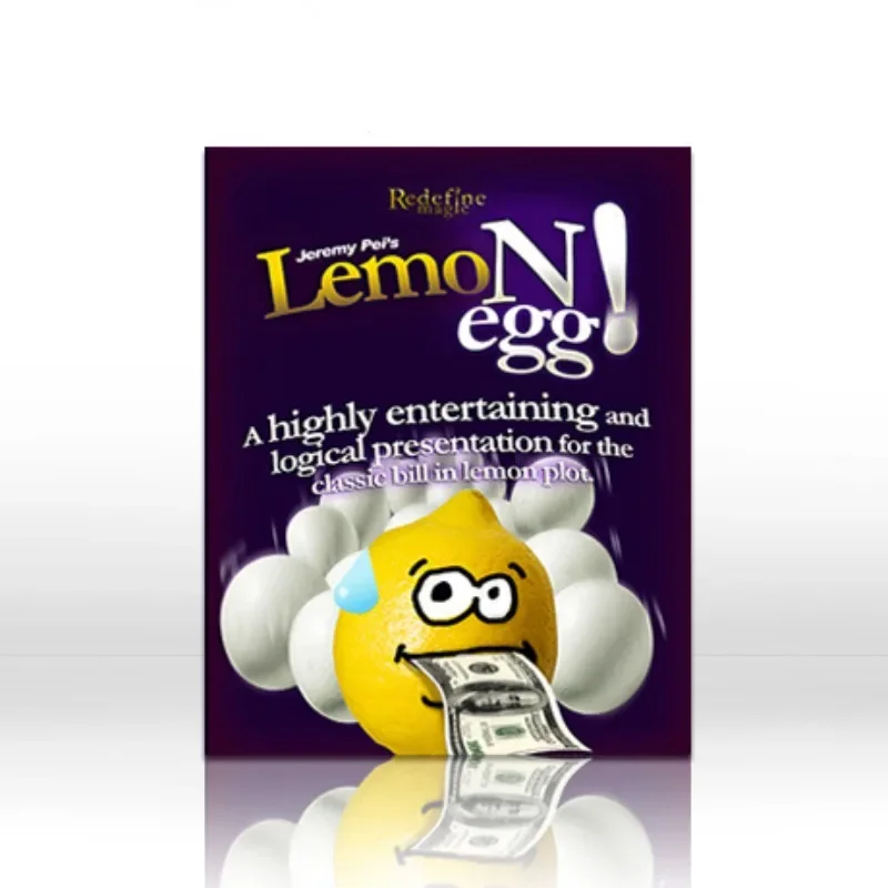 LemoNegg 2.0 By Jeremy Pei Mentalism Magic Tricks Classic Signed Bill in Lemon Plot Stage Illusion Gimmick Props Accessories Fun