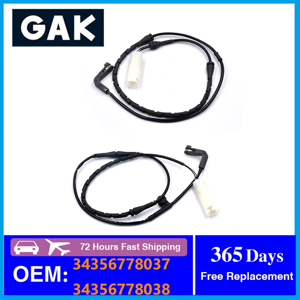 

GAK For BMW E65 E66 745I 745LI 750I 750LI 730d 730Ld E67 Front Rear Or Pair Axle Brake Pad Wear Sensor 34356778037 34356778038