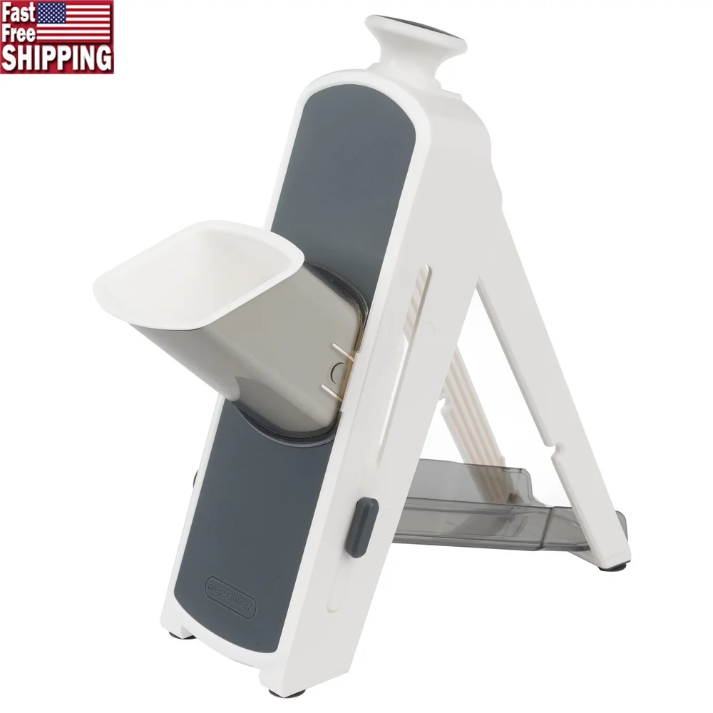 

Multi Slicer Kitchen Tool Safe Prep Adjustable Stainless Steel Blade Compact Storage Easy Meal Prep Vegetable Cutter