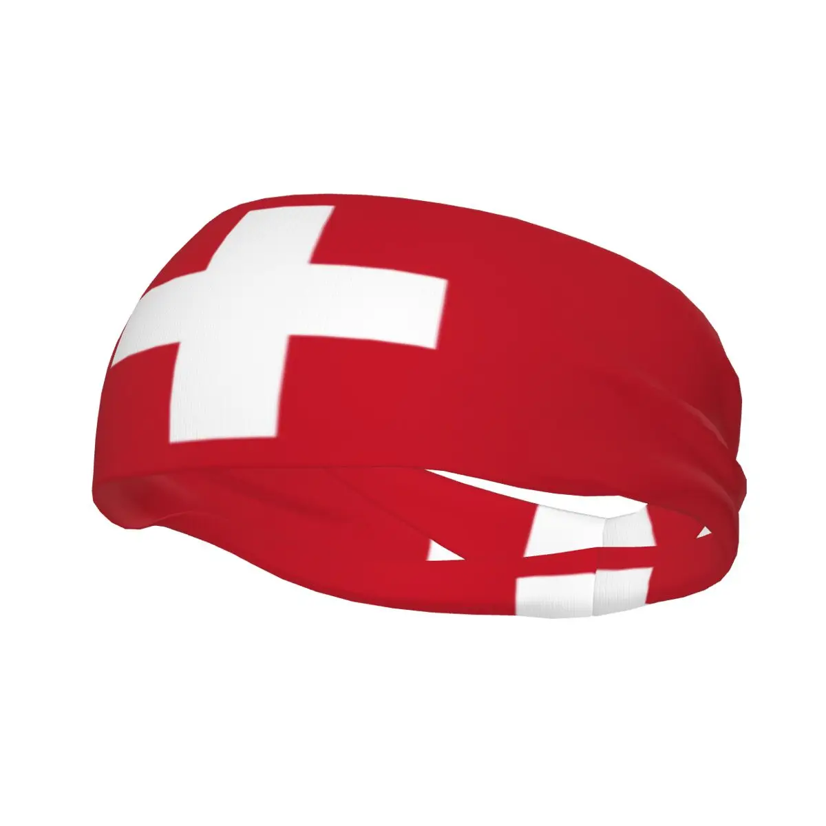 Custom Switzerland Flag. Sport Headbands for Women Men Stretchy Moisture Wicking Gym Sweatband