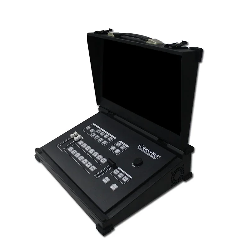 Broadcast Clamshell Por 6 Channel SDI HD ideo Switcher for Lie Streaming