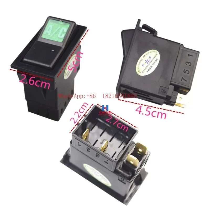 

2026GOOD 140-2 Switch Headlight Three-pin Alarm Fog Light Power Supply Horn Rocker Switch