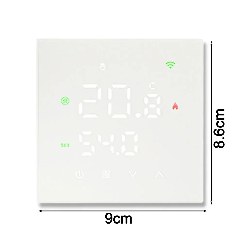 Home Automation Smart Home Device 8.6*9cm Programmable Thermostat Energy Saving Feature Heating Schedule Programmer