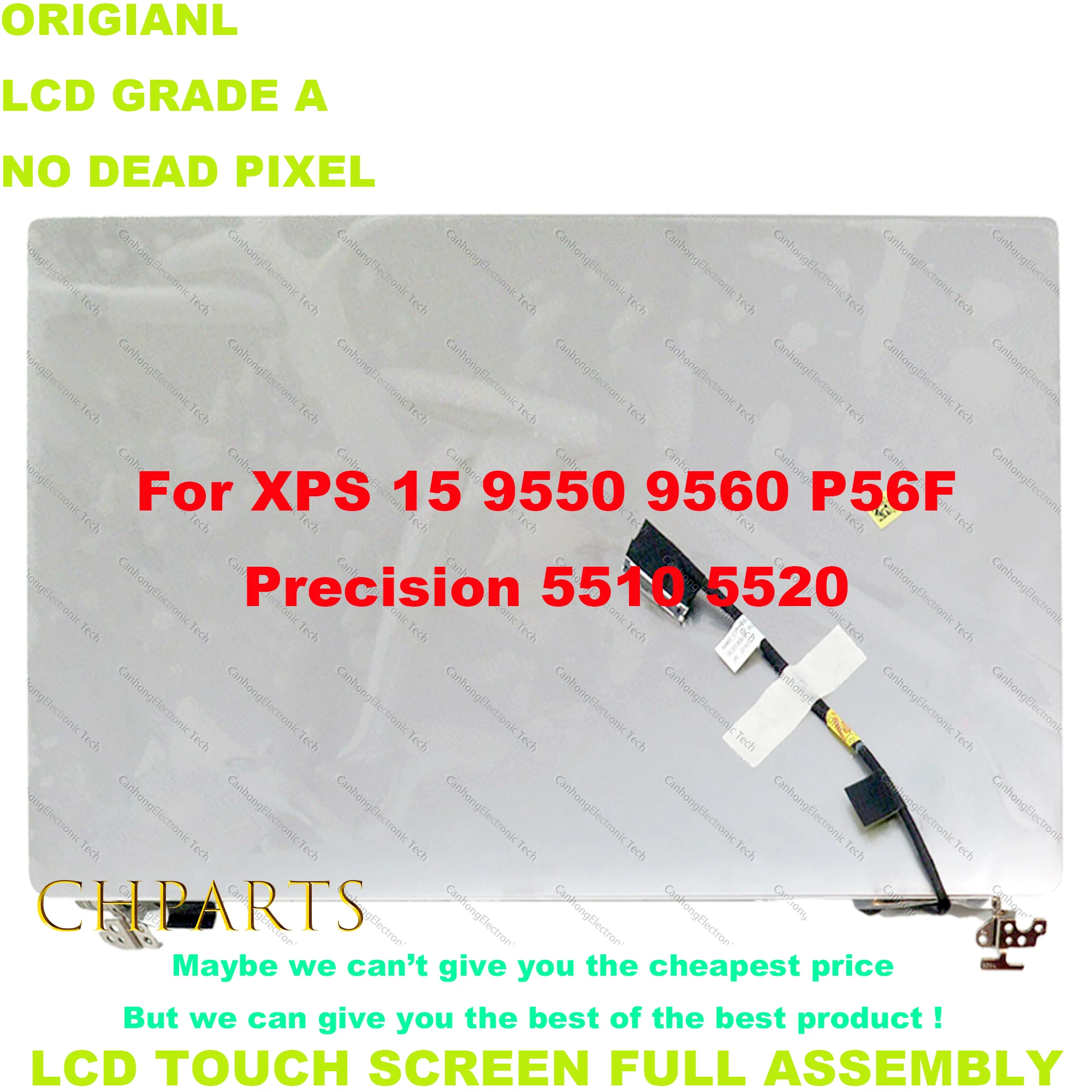 Pantalla táctil LCD de 15,6 "para Dell XPS 15 9550 9560 Precision 5510 5520 P56F P56F001, montaje completo de pantalla FHD UHD 4K