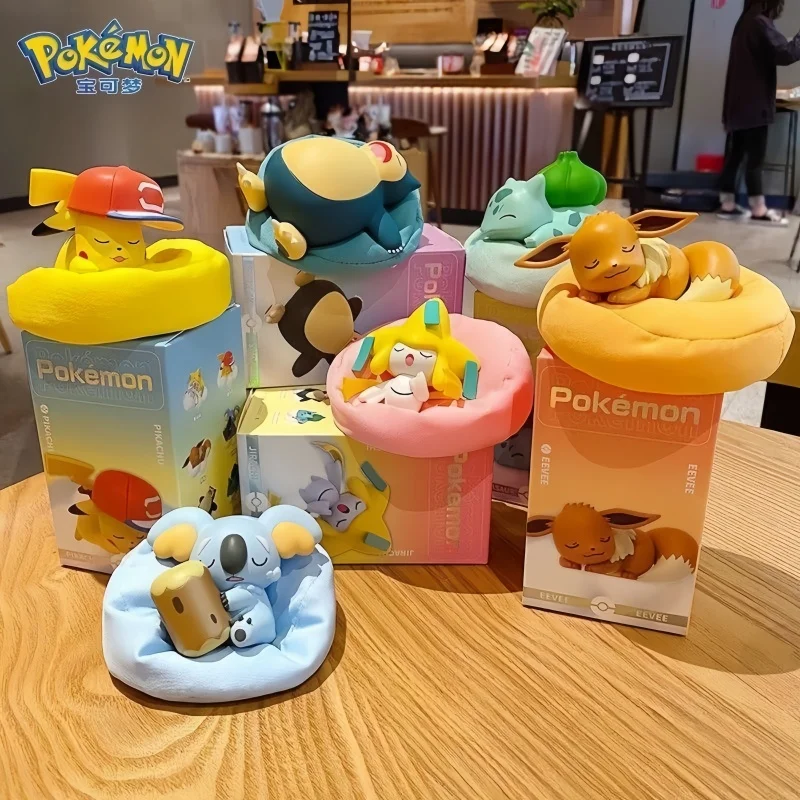 

PokéMon Anime Pikachu Eevee Poket Gift Pokemon Starry Dream Series Action Figures Bulbasaur Snorlax Monster Model Ornaments Toys
