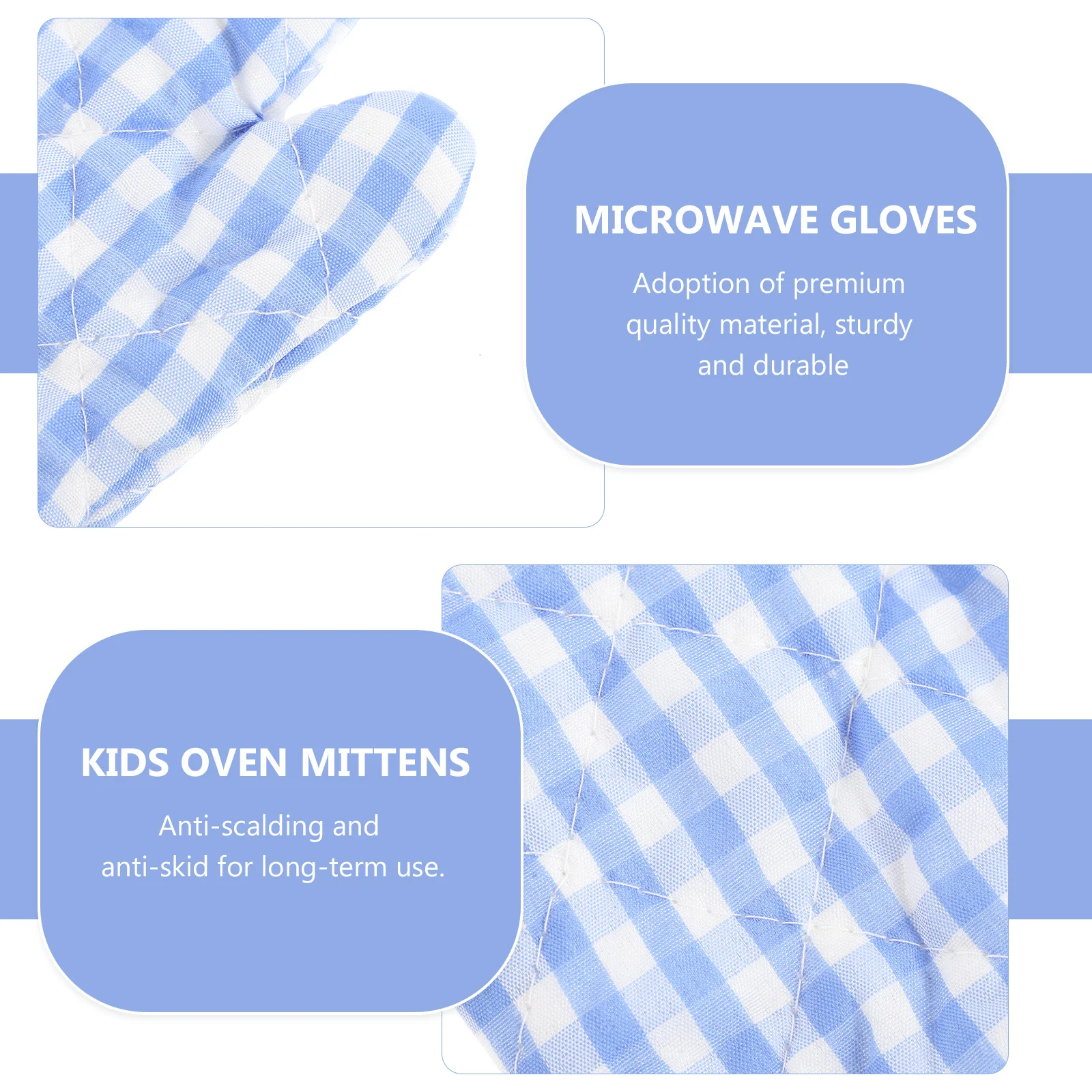 

2pcs Kids Oven Mitts Heat Resistant Microwave Gloves For Children Kitchen Baking Barbecue Insulated Gloves Child Anti-Scalding