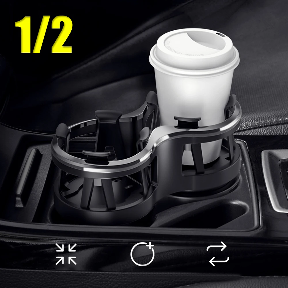 

Car Seat Cup Holder Double Hole Beverage Holder Drink Coffee Bottle Mount Water Bottle Mount Stand Car Accessories Universal