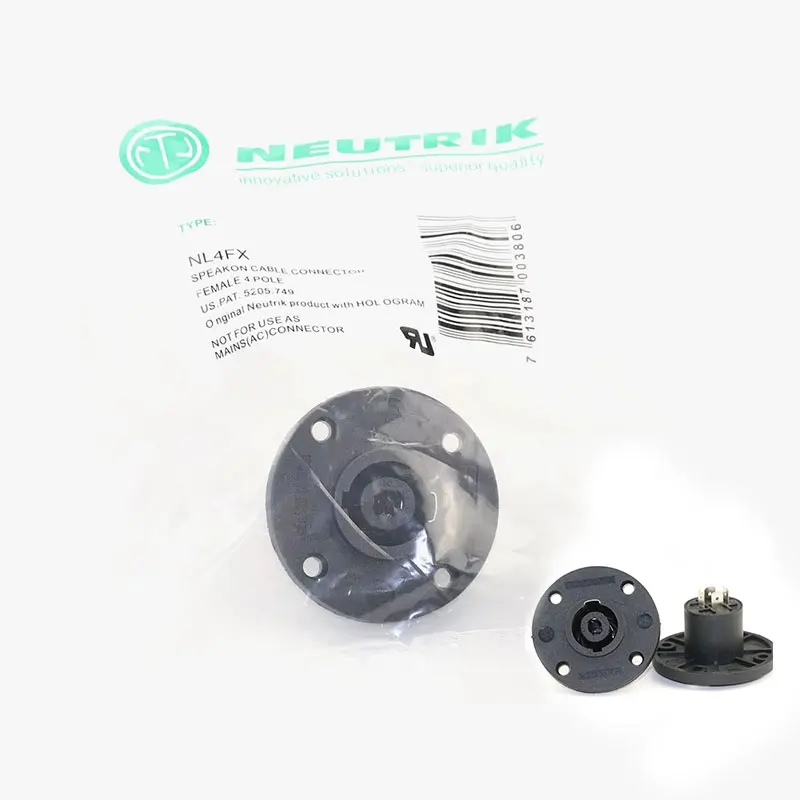 

30 шт. для Neutrik Brand NL4MPR NL4MD-V Разъемы Speakon типа nl4fx 4fc SOCKET для 4-полюсного разъема Мужской аудиоразъем для Neutrik
