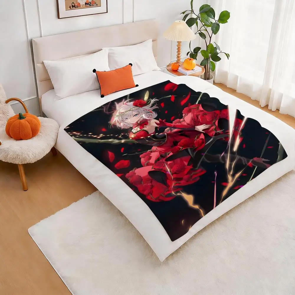Takt Op. Destiny Throw Lightweight 240g Flannel Blanket Soft Skin-friendly for Summer Cooling