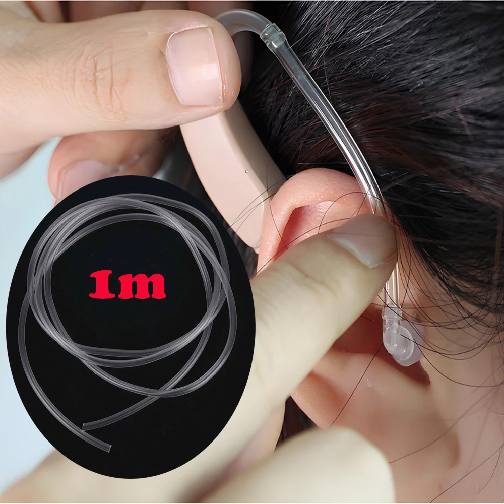 

1M PVC Tubing For BTE Hearing Aid Earmold Tube Tubing PVC Transparent Tubing Tube For Earmoulds DIY Earphones Hearing Aid