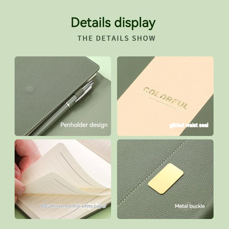 Blocco note premium di alta qualitร Notebook con copertina rigida Notebook di lusso con set di penne Regali per notebook con stampa personalizzata