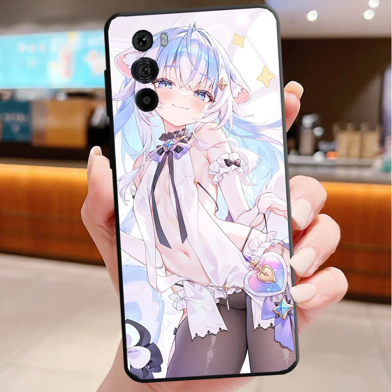 

Anime kawaii girl Phone Case For Motorola Edge 50 40 Pro 60 50 40 30 Ultra Neo Fusion Moto G Play G Stylus G Power G