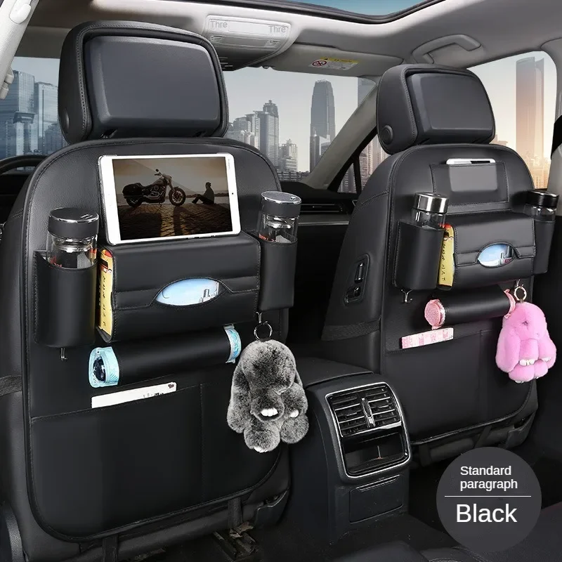 Universal car seats organizer with tray tablet holder multi-pocket storage automobiles interior stowing tidying car accessories