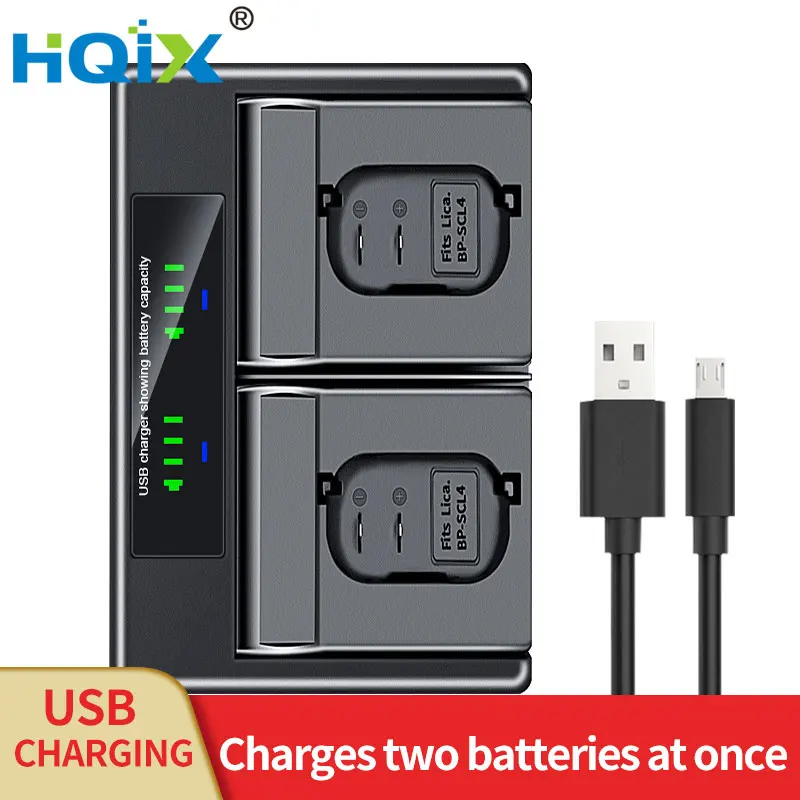 

HQIX for Leica Q2 SL2 SL(TYP 601) Camera BP-SCL4 Dual Charger Battery