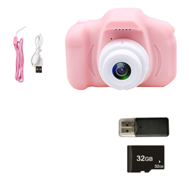 أفضل العروض للأطفال الأطفال كاميرا كاميرا رقمية صغيرة 1080P HD شاشة كاميرا فيديو كاميرا 8MP لعبة للهواء الطلق هدايا الطفل