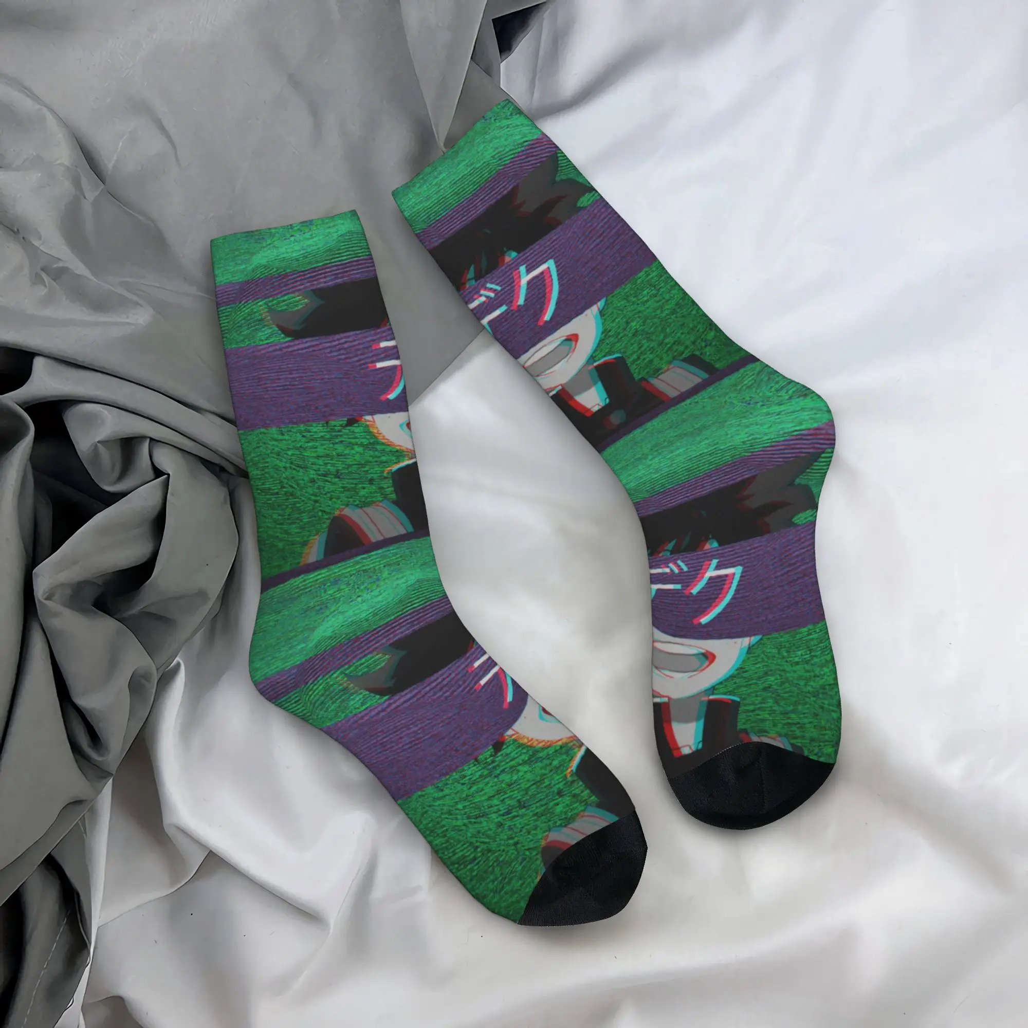 

Funny My Heros Academia Anime Skateboard Socks Long Socks for Women Men Breathable