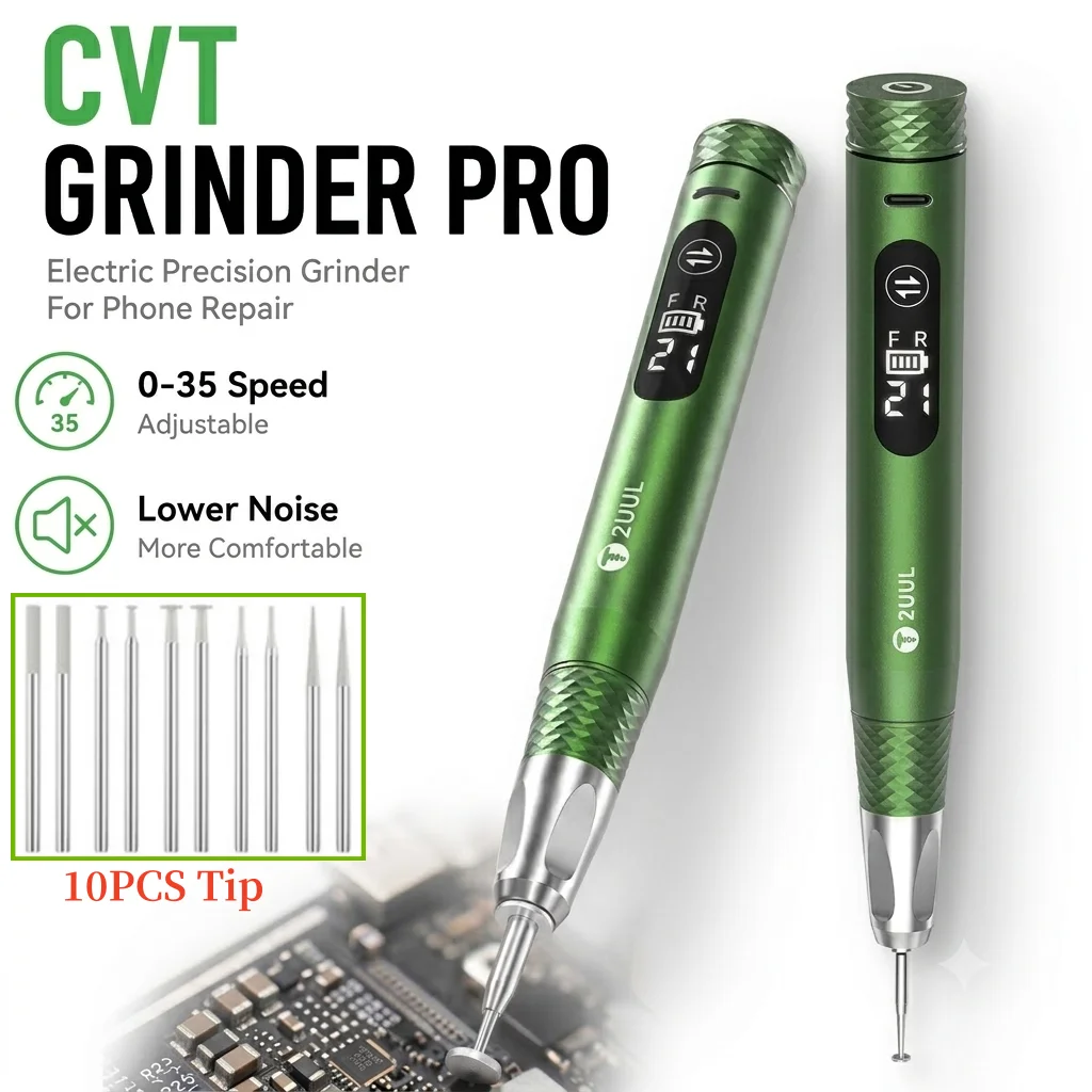 Image of 2UUL DA85 PRO Elektrischer Schleifstift 0 bis 35000 U/min Einstellbare Geschwindigkeit Geräuscharm Typ-C für Handy-Reparatur Präzises Polierwerkzeug