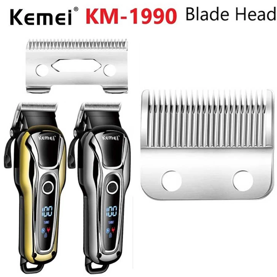 Kemei Hair Clipper Blade Cutter Head Replacement Blade for KM-1990 Trimmer Shaver Trimmers Clipper Accessories