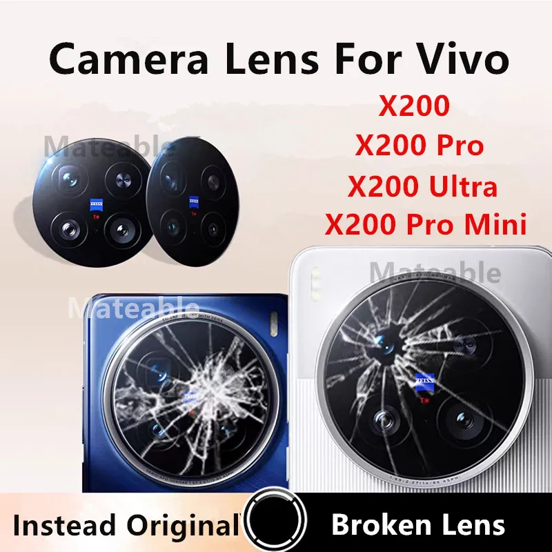 X200 X200Pro Camera Lens For Vivo X200 Pro Mini Ultra Camera Glass Housing Rear Back Lens Cover Repair Parts