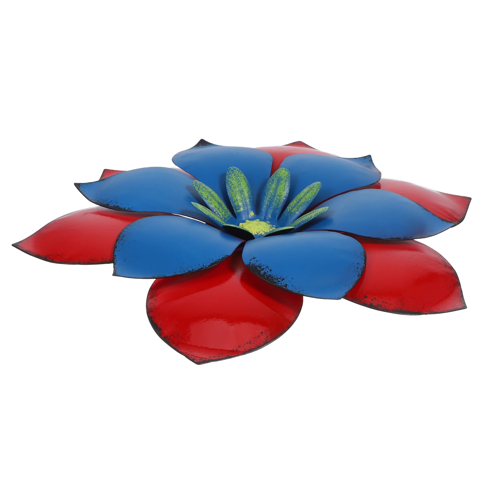 

High Grade Iron Metal Flower Wall Art Lifelike Colorful Texture Wall Sculpture Indoor Outdoor Home Garden Decoration