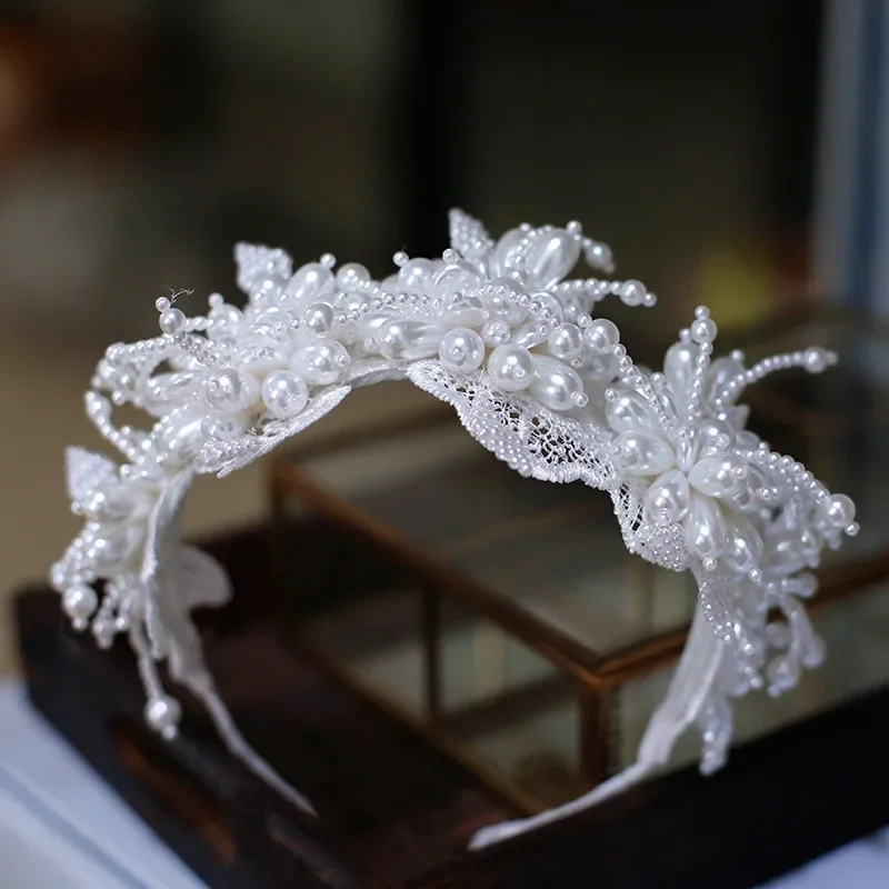 Xianmei bride handmade pearl hair accessories temperament versatile wedding accessories luxury