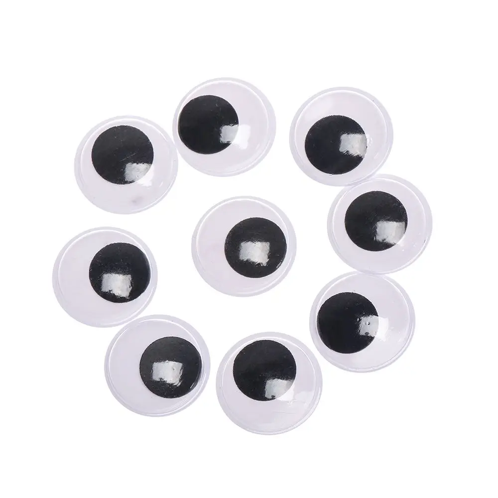 100PCS Not Self-adhesive Dolls Eye For Stuffed Toys Dolls Black DIY Creative gift Puppet Making Dinosaur Eyes Doll Accessories