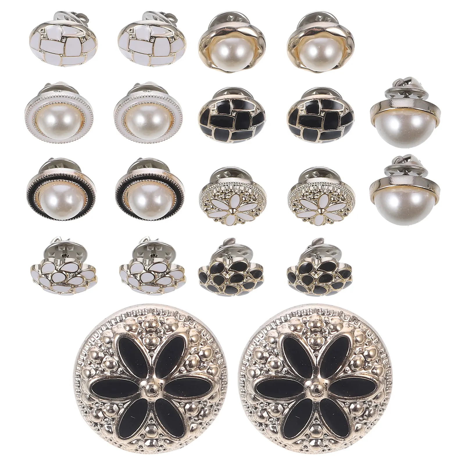 

20Pcs DIY Buttons Clothing Replacement Fasteners Portable Decorative Pins for Dress Shirt Coat Use Perfect for Gifting to Loved