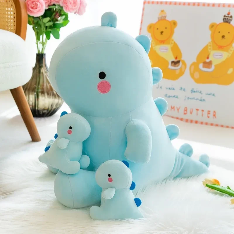 

Плюшевые динозавры, мягкие игрушки, мама, динозавр с 2-мя детскими динозаврами на животе, милые динозавры, плюшевые подушки, игрушки для детей, девочек и мальчиков