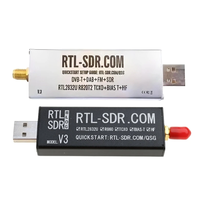 

8Digit SDR Radio Receiver RTLSDR Blog V3 Software Defined Radio Receiver RTL SDR USB Tuners TCXO 1PPM for Radio Dropship