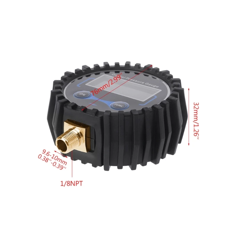 مقياس ضغط الإطارات الرقمي ، مقياس ضغط الإطارات ، مقياس PSI ، 1/8 NPT