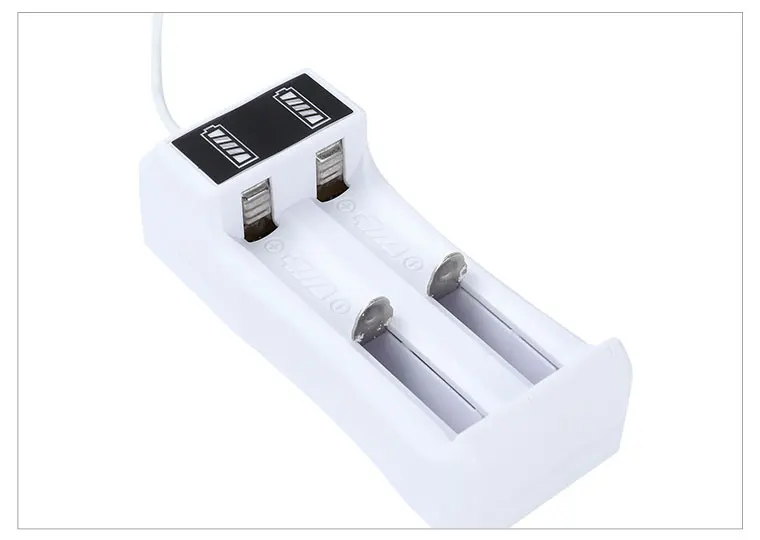 14500 /18650 Battery Charger Universal 2 Slot Li-ion  USB  Smart led ing for Rechargeable Batteries