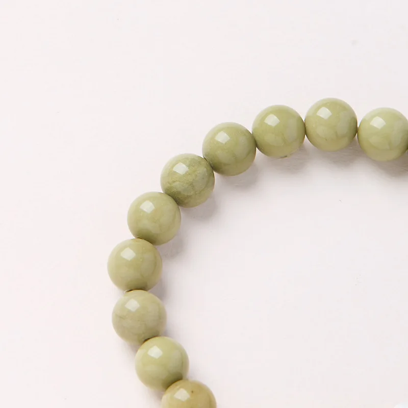 Natural 8MM Green Alashan Bracelet Charred Bodhi Cat Charm Premium Agate New Chinese Style for Men Women Spiritual Wholesale