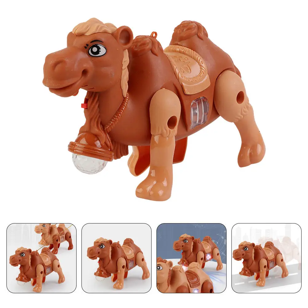 

Luminous Camel Walking Animal for Kids Music Light Electric Ride on Early Learning Educational Indoor Playtime Birthday