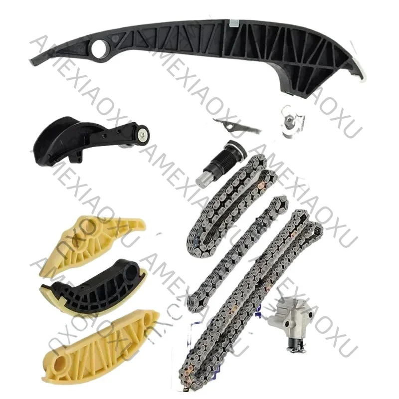 Timing Chain Kit (12 PCS) for A-UDI A3 A4 A5 A6 Q5 TT Allroad/ Beetle EOS GTI Jetta Passat Tiguan CC Golf 1.8 2.0 TSI06H105209A