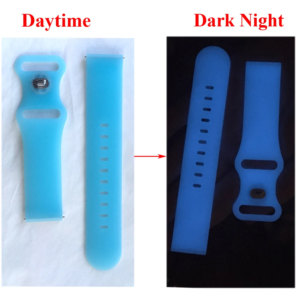 الفلورسنت حزام 20 مللي متر لهواوي ساعة GT2 3 42 مللي متر سوار ساعة ذكية GT3 برو 43 مللي متر سيليكون معصمه اكسسوارات استبدال حزام