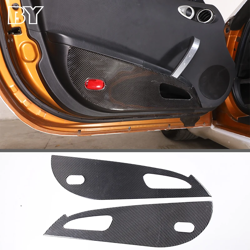 

For Nissan 350Z 2003-2006 Car Door Anti Kick Pad Protection Side Edge Protector Stickers Soft Carbon Fiber Accessories