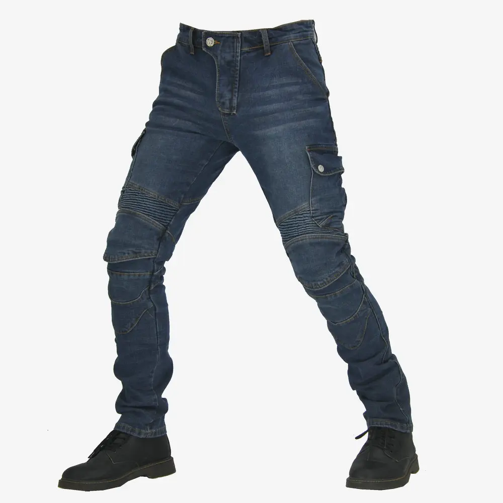 Modelli di jeans da motociclista anti-caduta B06 pantaloni da moto da uomo e da donna pantaloni da ciclismo resistenti all\'usura in Kevlar