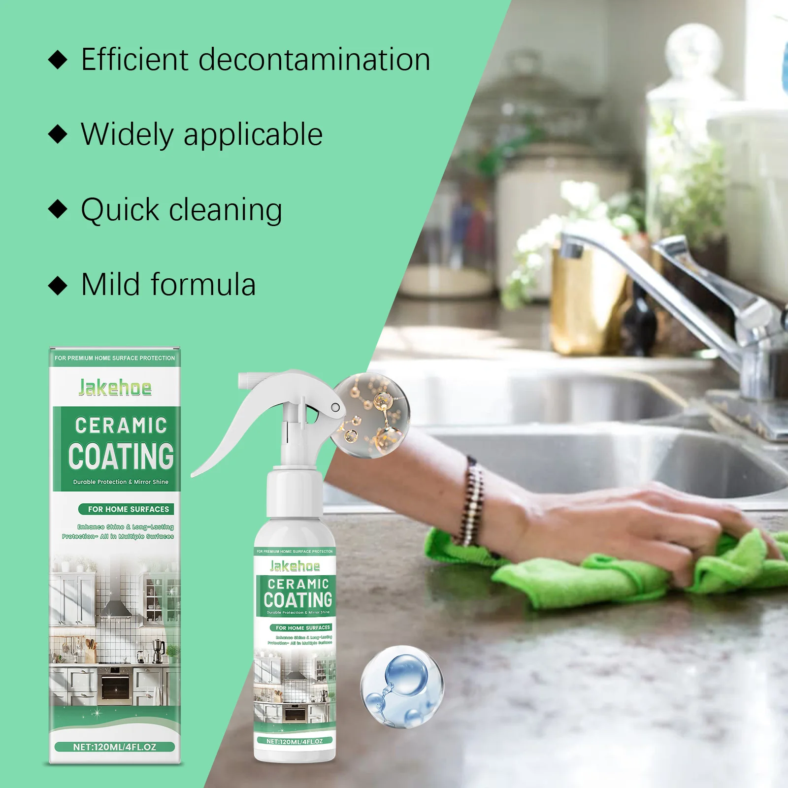 Indoor Ceramic Tile Coating Spray - Household Tile Cleaner Polishing Wax Removal Refurbishment Spray for Home Use