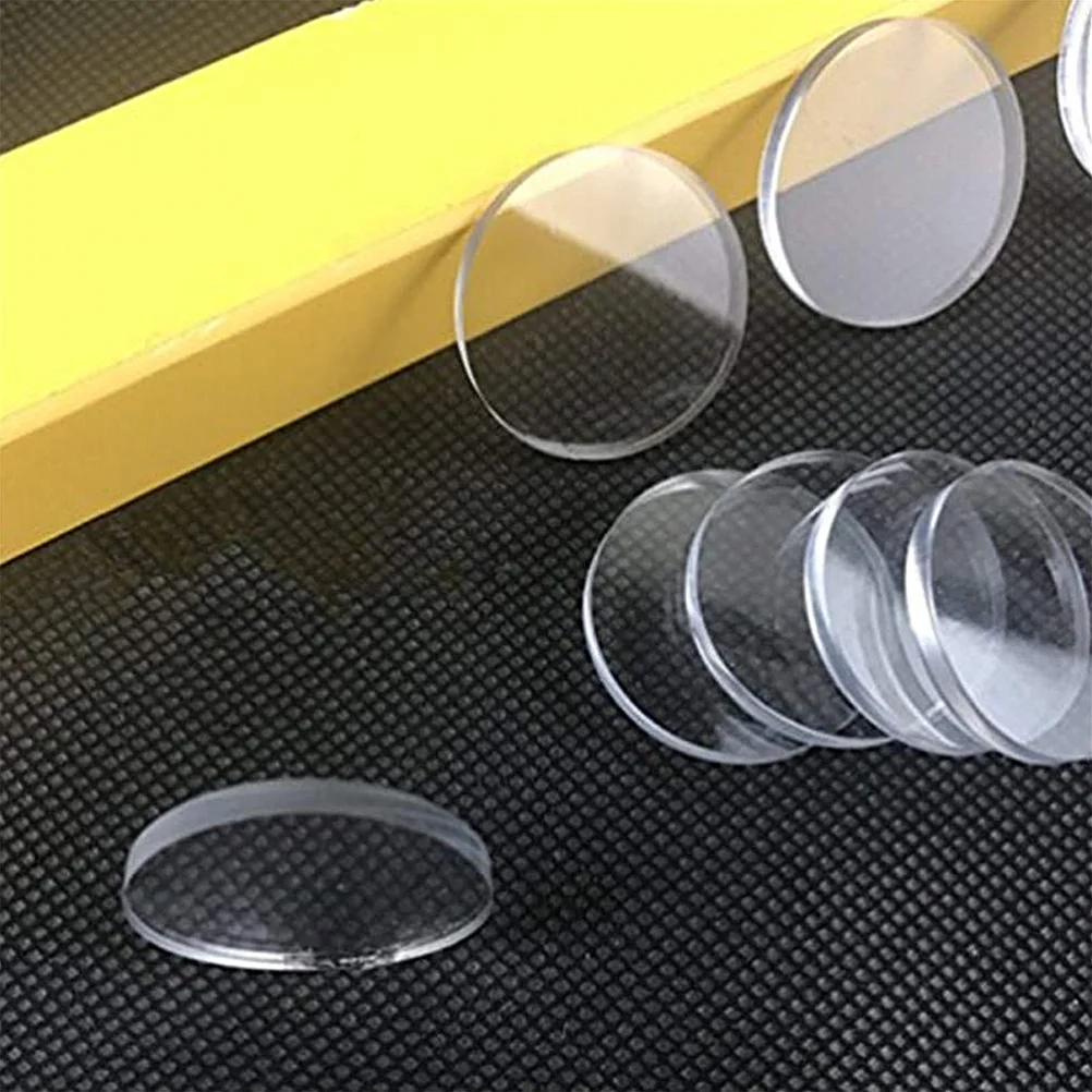 30 Pcs Glass Suction Cup Gasket Cabinet Door Bumpers Table Top Mirror Spacers Clear Pads Tops Protective Case