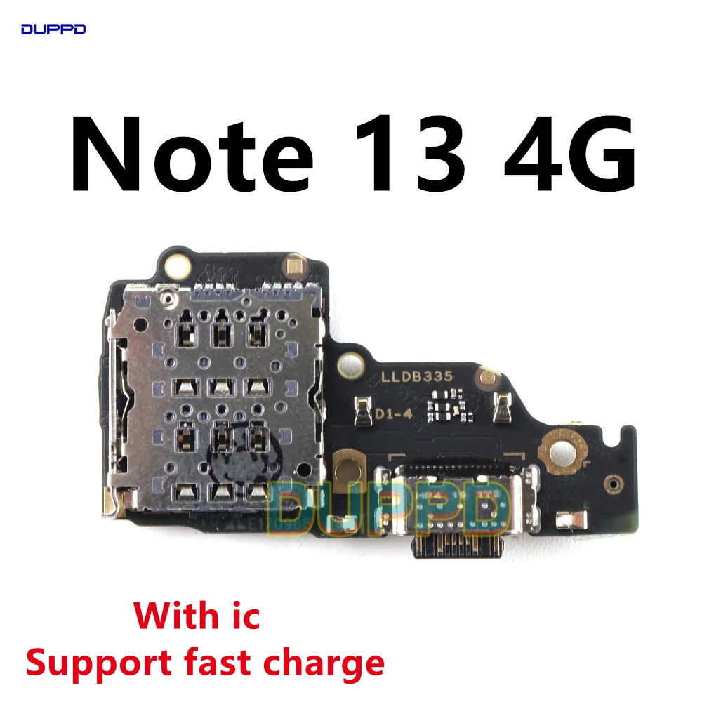 For Xiaomi Redmi Note 13 4G 5G USB Charging Board Dock Port Connector Flex Cable Repair Parts Replacement Note13