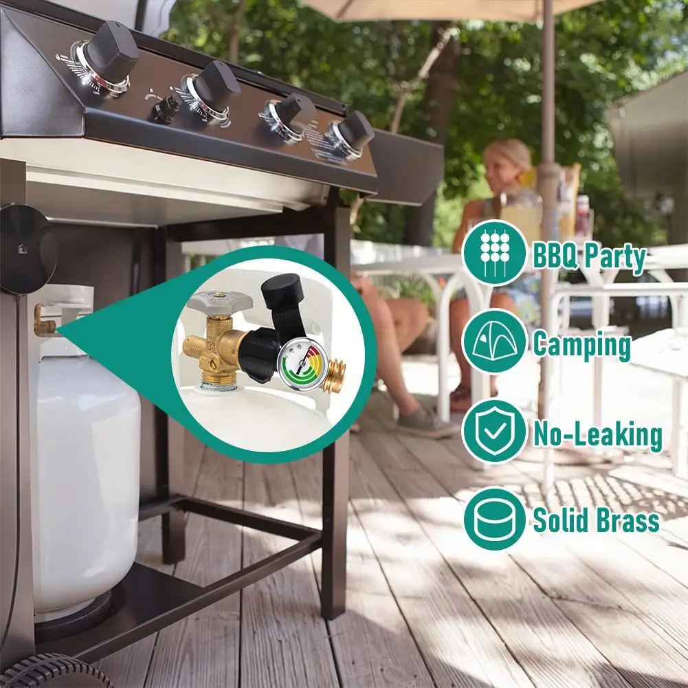 

Universals Propane Tanks Gauge Leak Propane Level for Campers, Propane Heater, Pit, Gas Grill R7F5